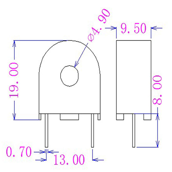 交流电流互感器 MCT-5  5(30)A/5mA