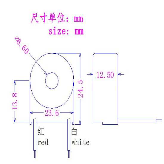 current transformer（AC） NCT09  5(60)A/2mA