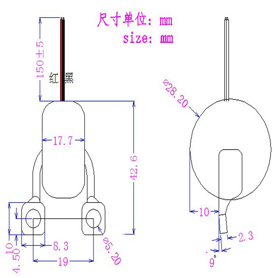 抗直流电流互感器 PQDCT-3012  5(60)A/2mA