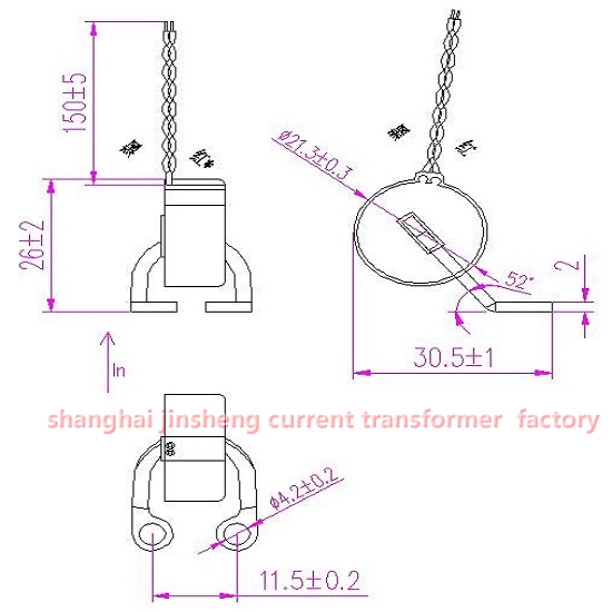 current transformer JSMCT5507  1(10)A/0.4mA