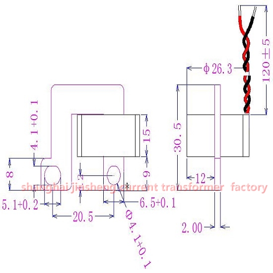 交流电流互感器  IS-CT3  5(60)A/2.5mA