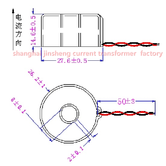 交流电流互感器  MCT-5  5(100)A/2.5mA